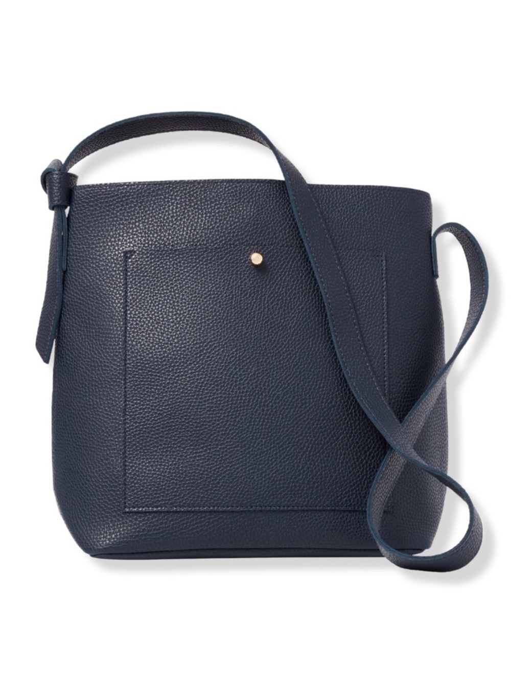 Navy Blue Crossbody Tote Bag